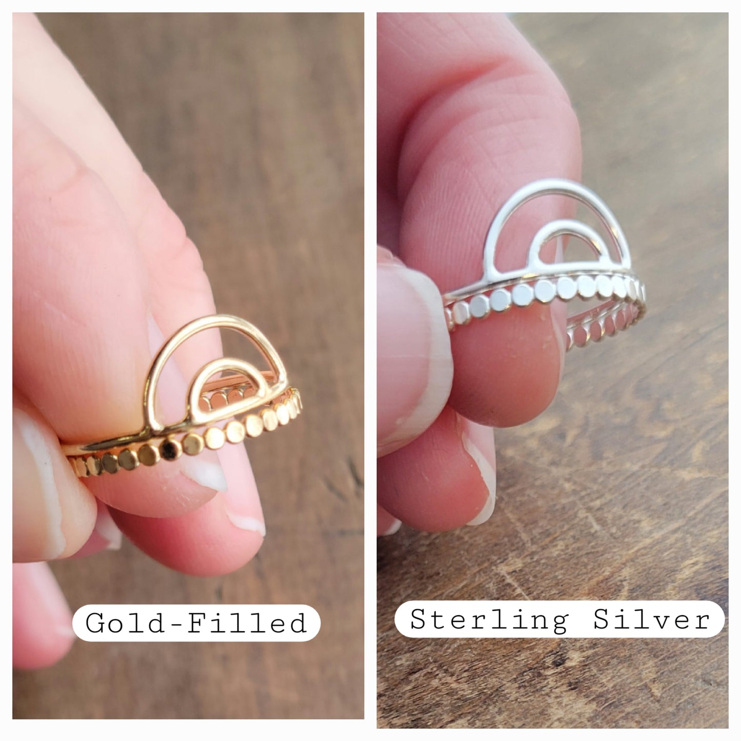 Arch Wire Ring Friendship Set . You Make The World A Better Place Just By Being In It