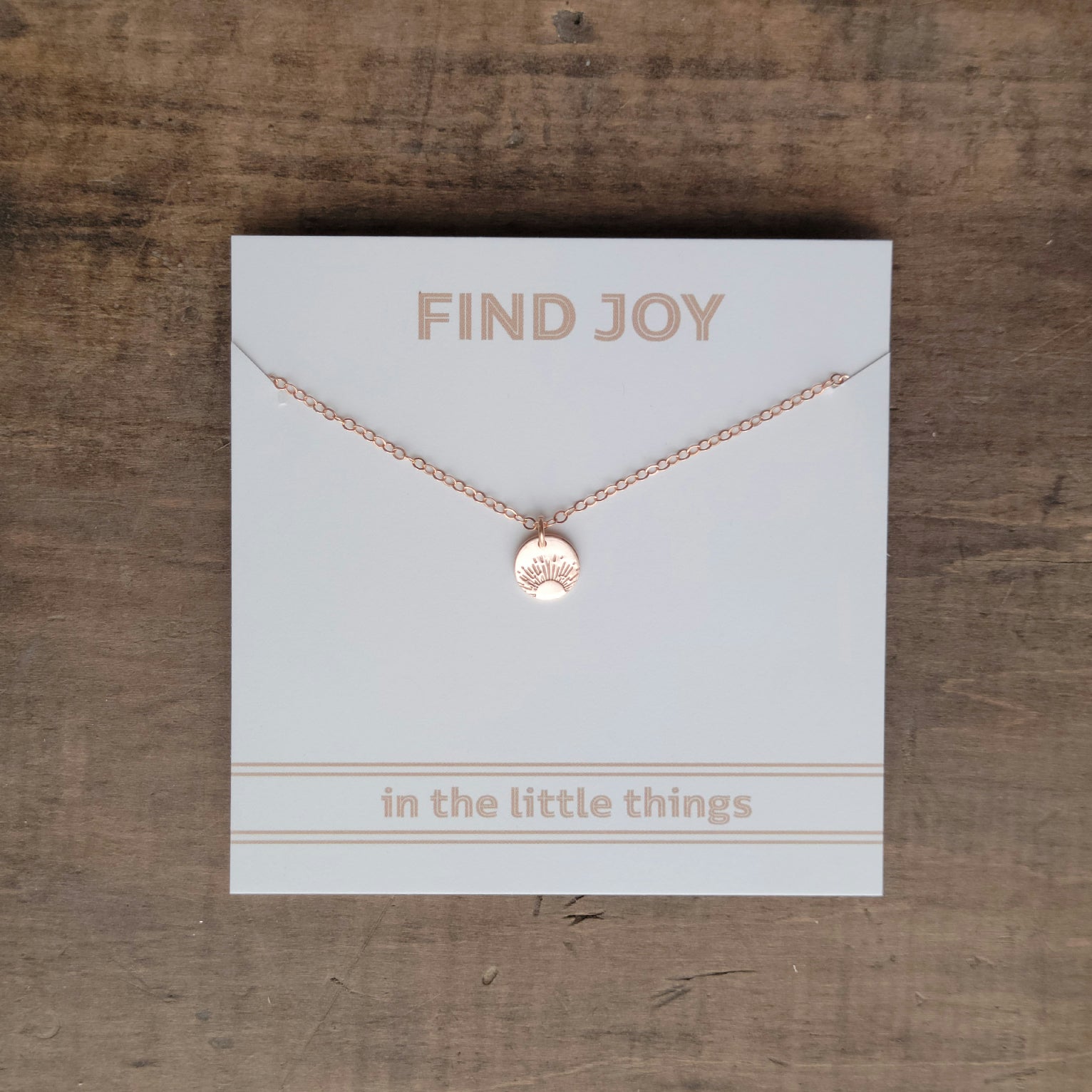 Tiny Joy Sunburst Necklace . Beach Vibes Good Vibes Only Jewelry