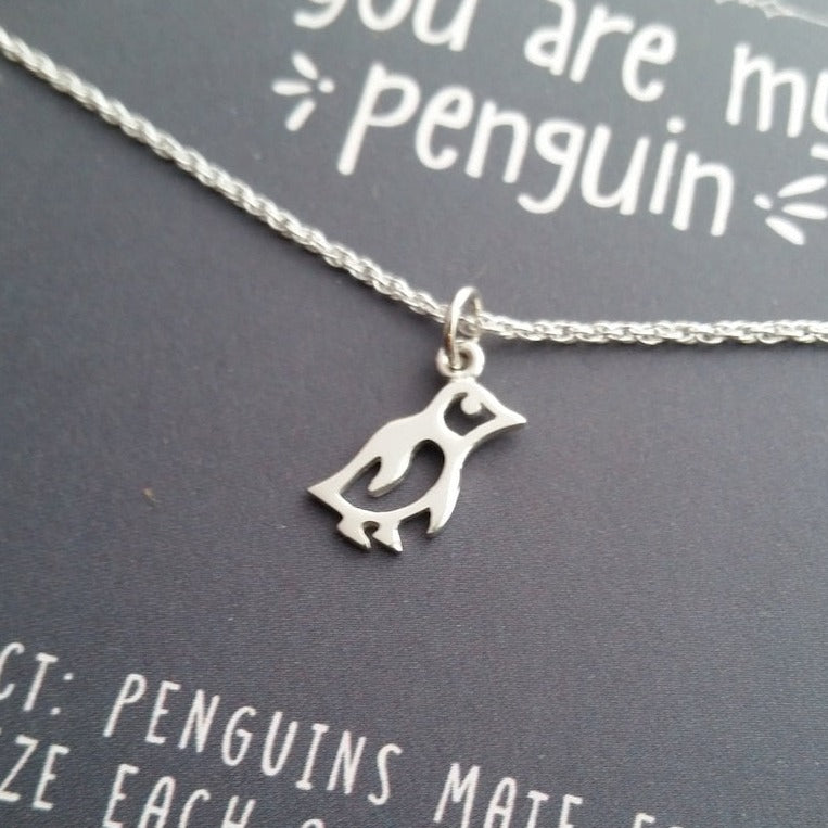 Penguin charm online necklace